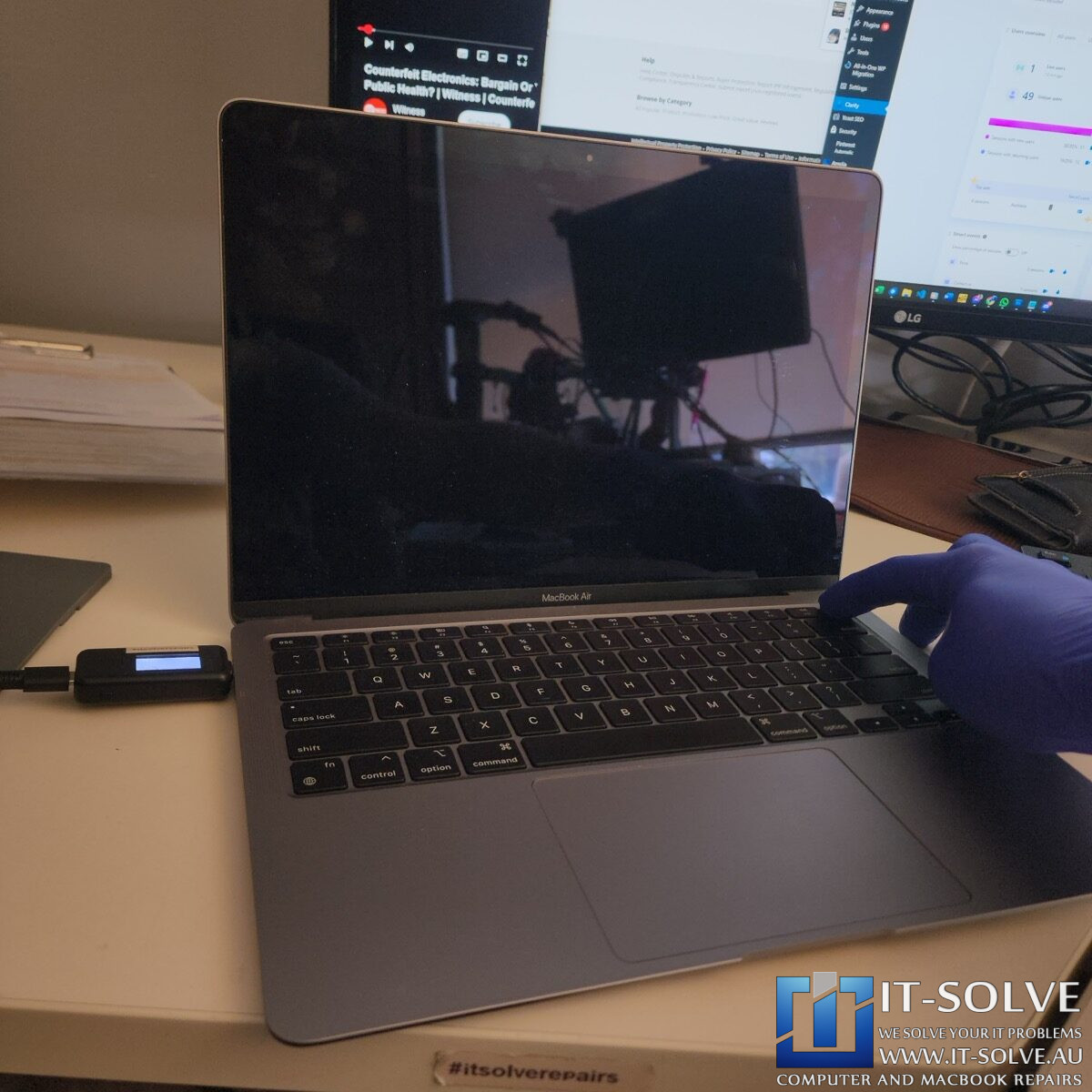 2019 MacBook Air M1 Not Turning On Repair – Shorted Capacitor from Heat