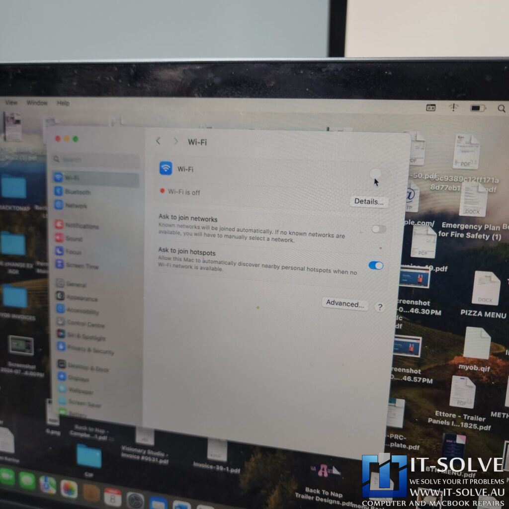 2019 MacBook Pro 13" A2159 Greyed-Out Wi-Fi Repair